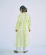 コットンラミースラブローン　2wayワンピース